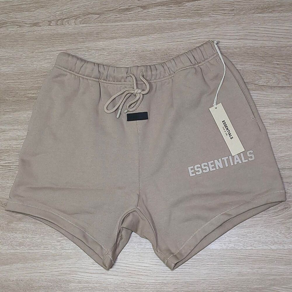Fear of God ESSENTIALS Sweat Shorts – Dust Beige Men’s Size Small